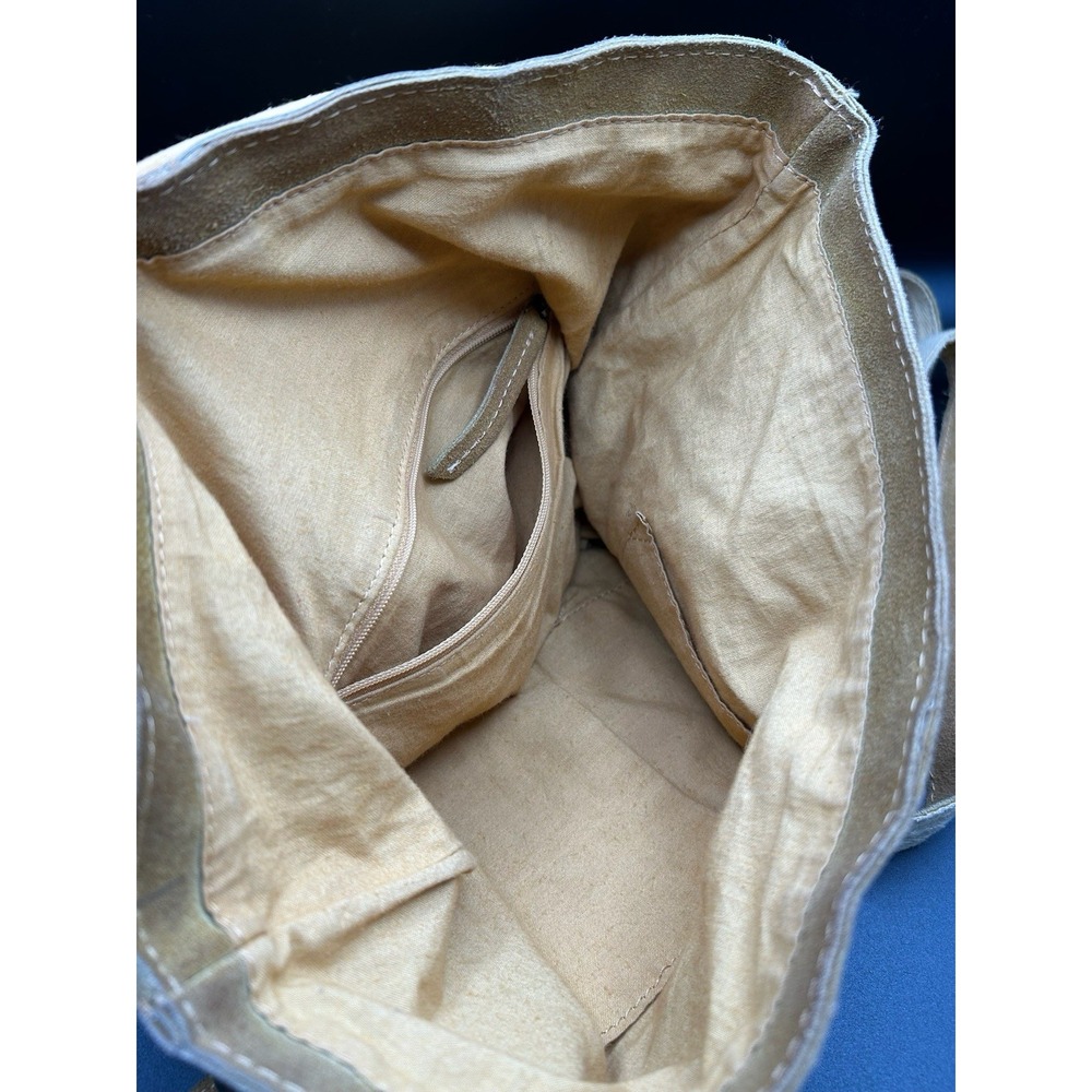 Free People We The Free Paris Convertible Leather Backpack Suede Finish Boho - Picture 5 of 6